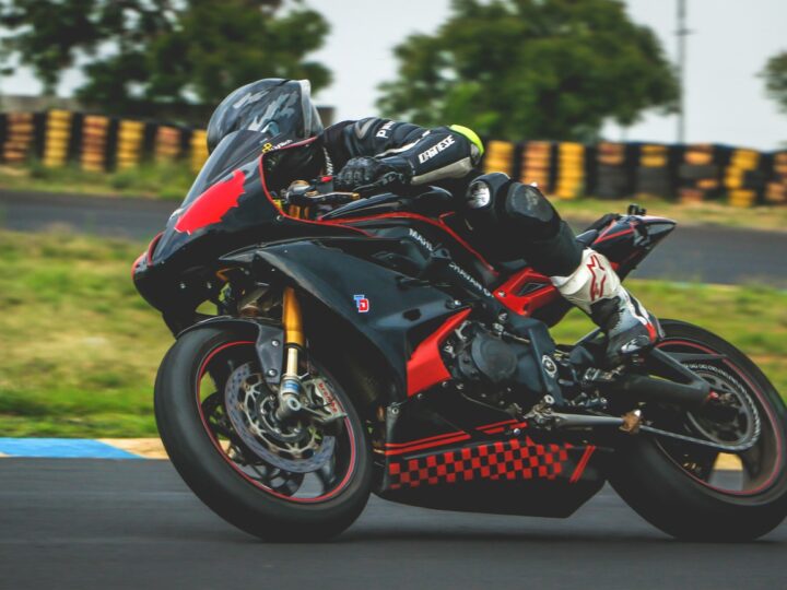 Sport car was spotted on the remote village